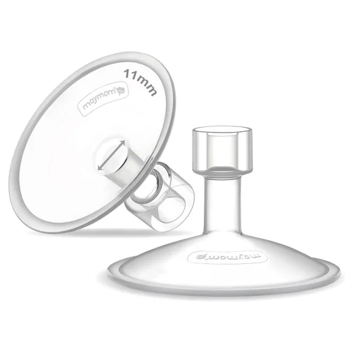 Vista 55 de Maymom MyFit Crater Series - Protector de pecho pequeño de 0.394 in con diseño de dos piezas compatible con piezas de bomba Medela; reemplazo