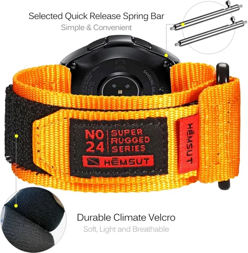 Vista 7 de Correa de reloj de liberación rápida de 0.866 in para Amazfit T-Rex 3 Pro de 1.890 in/Active MAX/Bip 6/Bip 5/Bip Max/Cheetah 2 Ultra/Balance 3
