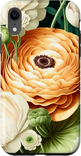 Vista 24 de Funda de jardinería para iPhone 11 vintage inspirada en Ranunculus