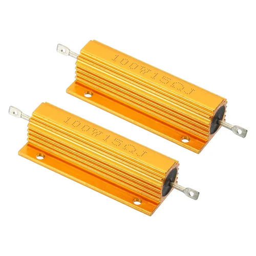 Vista 8 de PATIKIL 100 W 0,01 Ohm Resistencia con carcasa de aluminio, 2 paquetes de resistencias con carcasa de aluminio, resistencias bobinadas en caja