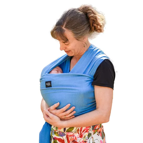 Vista 14 de Portabebés suave, elástico, envoltura de algodón para bebé, cabestrillo para bebé, cubierta de lactancia para usar con recién nacido-bebé