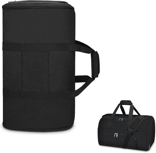 Vista 7 de Pucuwu - Bolsas de viaje para ropa de viaje, convertible para hombres y mujeres, almacenamiento en seco y húmedo, compartimento para zapatos, 2 en 1