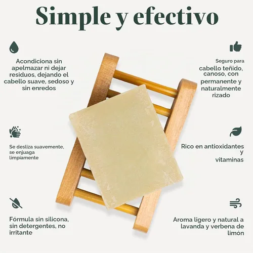 Vista 3 de J·R·LIGGETT'S Barra acondicionadora – Fórmula original, acondicionador para cabello totalmente natural con aceite de coco y manteca de cacao, sin