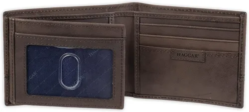 Vista 5 de Haggar Billetera de cuero para hombre