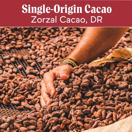 Vista 6 de Raaka Chocolate negro orgánico con sal marina rosa, 71% de cacao, chocolate negro gourmet, orgánico, vegano, sin gluten, kosher, barras de 1.8