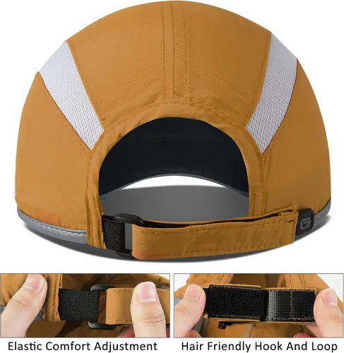Vista 3 de GADIEMKENSD Sombrero reflectante plegable para exteriores, diseño sin estructura, protección solar UPF 50+, sombreros deportivos para mujeres