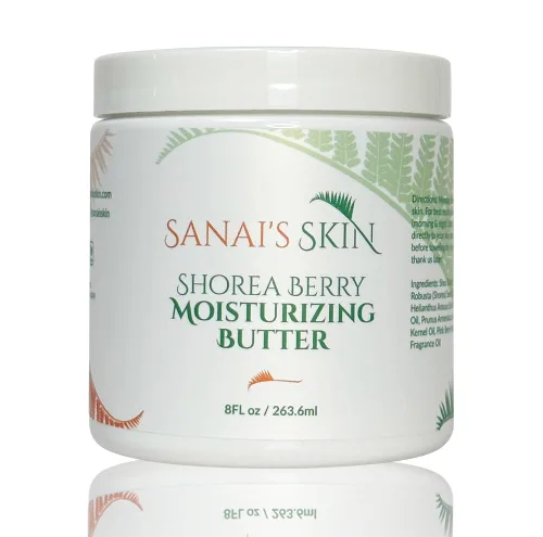 Vista 6 de Sanai's Skin Mantequilla corporal hidratante Mantequilla hidratante de bayas y mimosa Hidratante y nutritiva para piel normal a seca Manteca