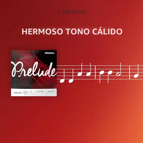 Vista 4 de D'Addario Prelude Juego de Viola Corto Med (J910SM)
