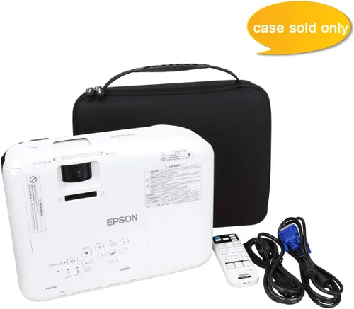 Vista 6 de Aproca Funda compatible con proyector Epson EX3290 / EpiqVision Flex CO-W01 / VS250 SVGA de 3 chips 3LCD WXGA, bolsa de almacenamiento portátil