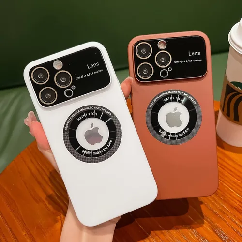 Vista 5 de SKYLMW Funda para iPhone 11 de 6.1 pulgadas 2019, diseño de ventana grande, PC duro integrado de lujo protector de lente de cámara de protección