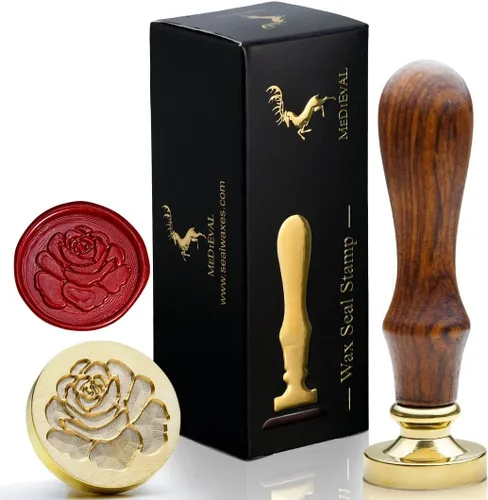 Vista 7 de Sello de Cera de Abeja en Relieve 3D - Cabeza de Latón con Mango de Madera, para Hacer Sellos de Cera para Invitaciones de Boda/Sobres/Envoltorios