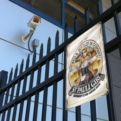 Vista 7 de Bre Wed Bottled In Germany St Pauli Girl Fermany'S Fun Loving Beer Retro Letrero de metal para decoración de bar, hogar, comedor, bar, tienda, mural