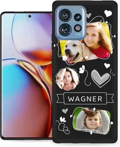 Vista 49 de Funda personalizada para Motorola Edge 2021 con nombre de texto y foto, diseño personalizado Edge2021 para teléfono móvil/smartphone/teléfono móvil