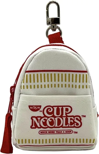 Vista 2 de Nissin Cup Noodles Llavero micro mochila, blanco hueso, pequeño, Blanco sucio