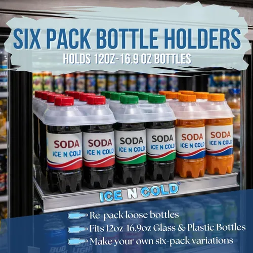 Vista 4 de Paquete de 6 botellas de plástico o vidrio de 12oz-16.9oz (225 unidades)
