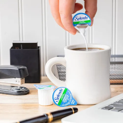 Vista 6 de SPLENDA Tazas de crema de café bajas en calorías sin azúcar, vainilla francesa, 48