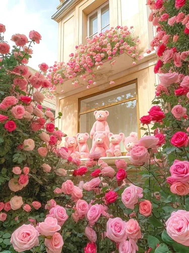 Vista 2 de Más de 400 semillas de rosas trepadoras para plantar al aire libre, flor de vid vibrante, flores ornamentales de jardín de larga duración, rosa