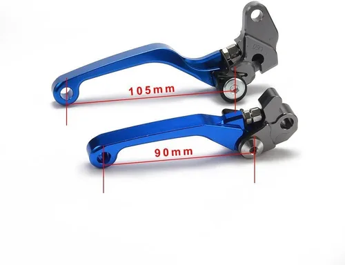 Vista 2 de JFG RACING - Palancas de freno y embrague plegables para Dirt Bike, palancas de embrague desmontables para YZ85 YZ80 2001-2014/RM85 2005-2019/RM125