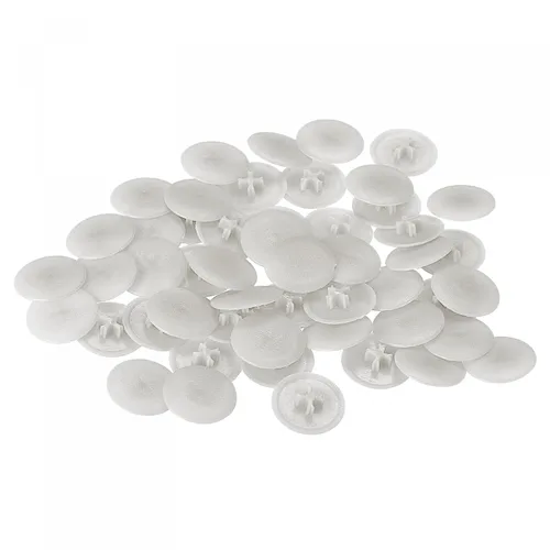 Vista 10 de uxcell Cubiertas de tapa de rosca, 80 piezas de 0.657 x 0.169 in de plástico para tornillos de rosca Phillips Cam Tornillo autorroscante, marrón café