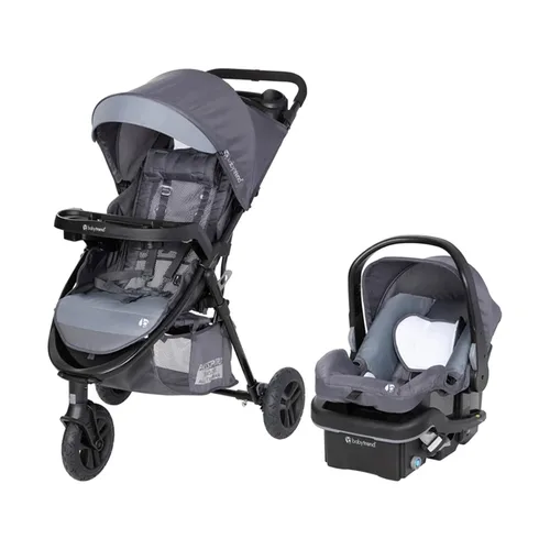 Vista 7 de Sistema de viaje Baby Trend Passport Cargo (con asiento de auto para bebé EZ-Lift™ Plus), Bambú Negro