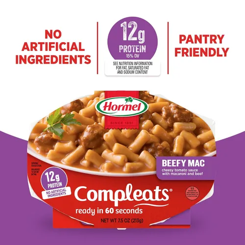 Vista 9 de HORMEL COMPLEATS - Bandeja para microondas Beefy Mac & Cheese, 7.5 onzas (paquete de 7)