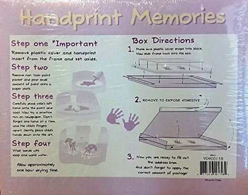 Vista 2 de My First Steps Handprint Memories