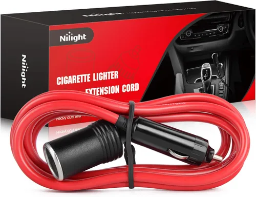 Vista 11 de Nilight Enchufe divisor para encendedor de cigarrillos de automóvil, división de 2 vías, 1 puerto a 2 puertos de corriente continua, adaptador