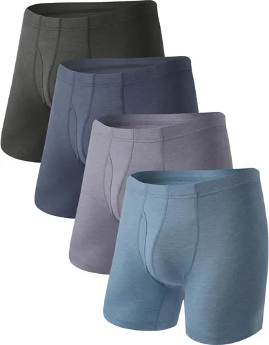Vista 12 de BAMBOO COOL Men's Cooling Underwear Ultra Soft Breathable Boxer Briefs Pack