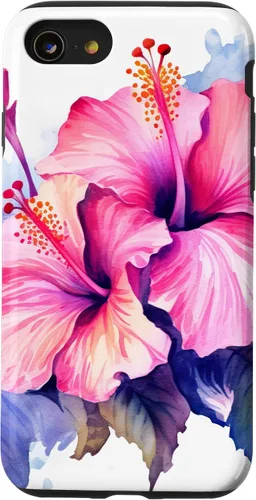 Vista 8 de Funda de flor de hibisco rosa para iPhone 12 mini