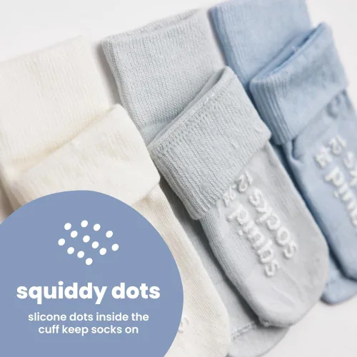 Vista 18 de squid socks Calcetines de viscosa de bambú 0-6M, 6-12M, 12-24M y 2T-3T Calcetines que se mantienen puestos