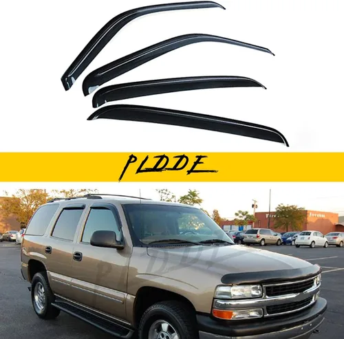 Vista 63 de Protectores de lluvia compatibles con modelos Trailblazer/GMC Envoy 2002-2009 para 5 pasajeros, visera de ventana lateral, deflector de viento