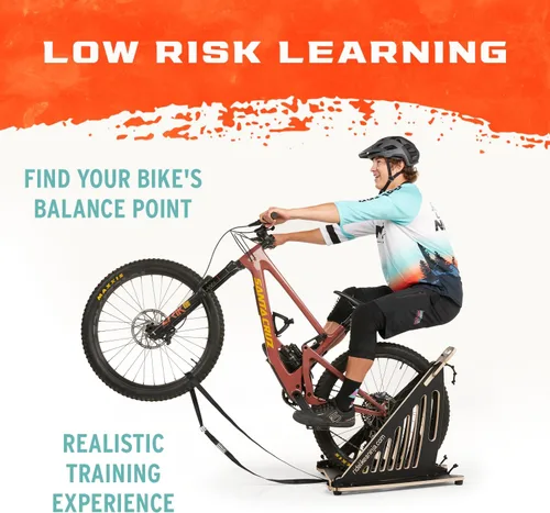 Vista 3 de Ninja - Máquina manual de MTB, herramienta de entrenamiento de bicicleta definitiva para niños y adultos, entrenador manual, ideal para BMX y MTB