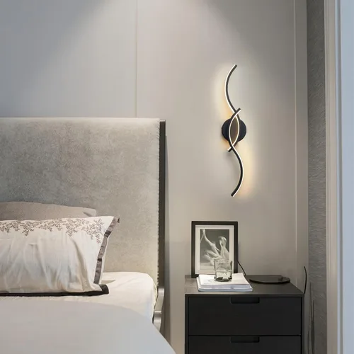 Vista 8 de EDISLIVE Lámpara LED negra de 24 pulgadas, aplique de pared moderno regulable de 15 W, accesorio lineal blanco cálido de 3000 K con pantalla de tira