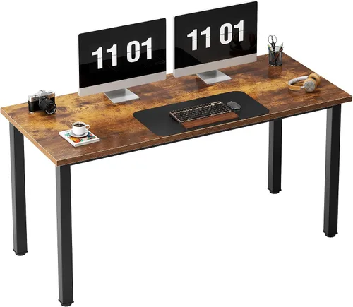 Vista 29 de Need Escritorio pequeño para computadora, mesa de escritura resistente de 31.5 pulgadas, estrecho, negro