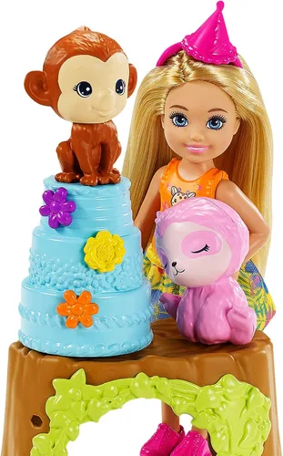 Vista 5 de Mattel - Barbie Chelsea The Lost Birthday Pinata Party Fun Surprise Playset