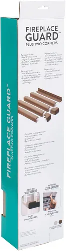 Vista 5 de Prince Lionheart Protector de chimenea con dos protectores de esquina, suaviza los bordes con estos protectores de esquina, protector de cabeza