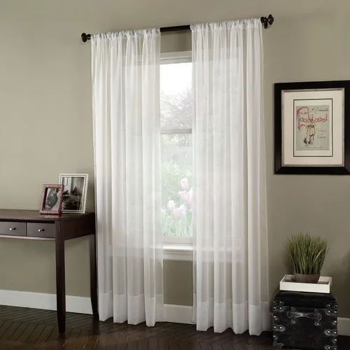 Vista 6 de Curtainworks 1Q804004OY Soho Voile Cortina Panel 1Q804004OY, 144", Oyster