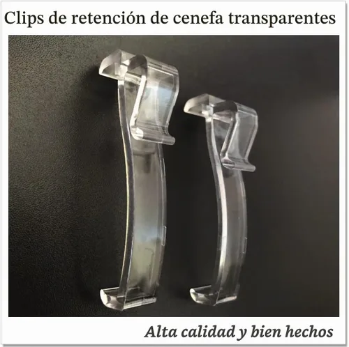 Vista 3 de Clips de cenefa de 2.5 pulgadas, clip de persiana de ventana transparente para persianas horizontales, se adapta a cenefa de 2.5 pulgadas (6 piezas)
