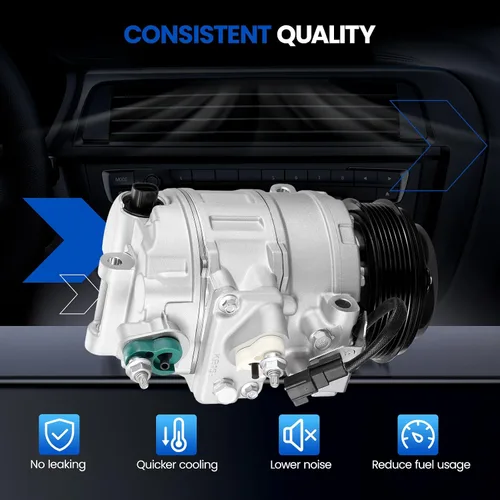 Vista 6 de 198355 Compresor de aire acondicionado A/C con embrague compatible con Ford Edge 2012-2015, compatible con Ford Explorer 2012, L4 2.0L GAS