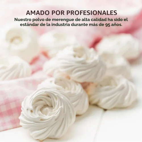 Vista 9 de Chefmaster Polvo de Merengue Deluxe, sustituto de clara de huevo de grado profesional para galletas de merengue, relleno de pastel, glaseado real
