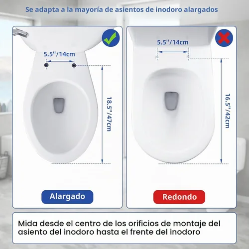 Vista 6 de SS124 - Reemplazo de asiento de inodoro compatible con TOTO, algodón blanco