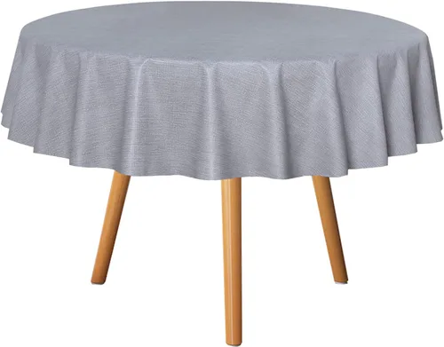 Vista 44 de sancua - Mantel rectangular de PVC 100 % impermeable, 54 x 54 pulgadas, vinilo a prueba de aceite, derrames, fácil de limpiar con un paño, para Beige