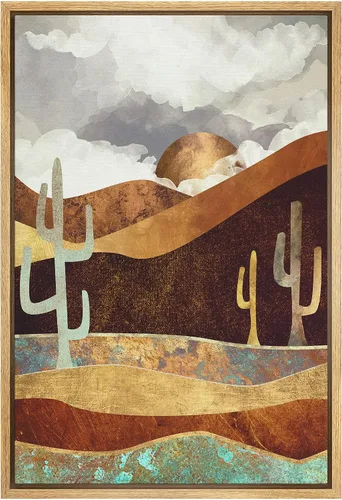 Vista 30 de SIGNFORD Lienzo Enmarcado Impresión Arte de Pared Océano Pastel Luz del Sol Puesta de Sol Horizonte Naturaleza Vida Silvestre Ilustraciones Arte