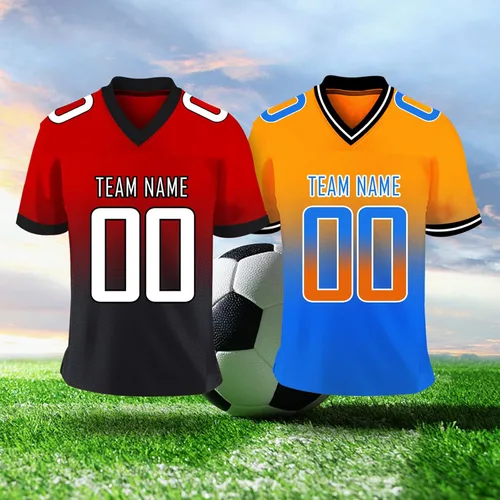 Vista 7 de Camisetas de fútbol personalizadas para hombres y mujeres, personalizadas, con nombre del equipo, camisetas deportivas personalizadas, regalos