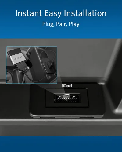 Vista 6 de Airdual Bluetooth 5.0 aptX-HD adaptador para Land Rover, Range Rover, Jaguar iPod iPhone interfaz de música