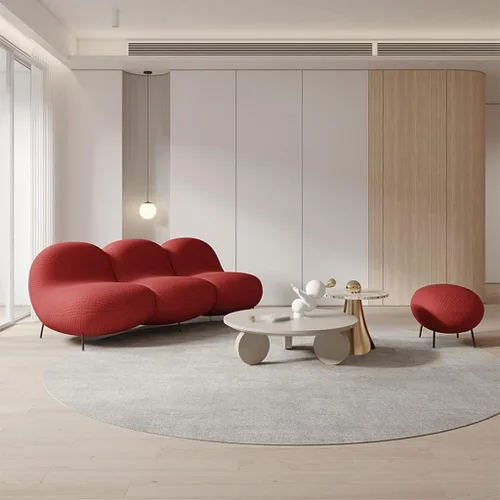 Vista 5 de Mesa auxiliar de sofá, mesa de centro para sala de estar, mesa de té pequeña, tamaño balcón, mesa de centro redonda combinada, muebles creativos