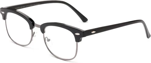 Vista 2 de Newbee Fashion-Vintage Clásico Marco Sime Marco Transparente Lente Gafas Sin Receta Marco Marco Marco De Hombres Y Mujeres