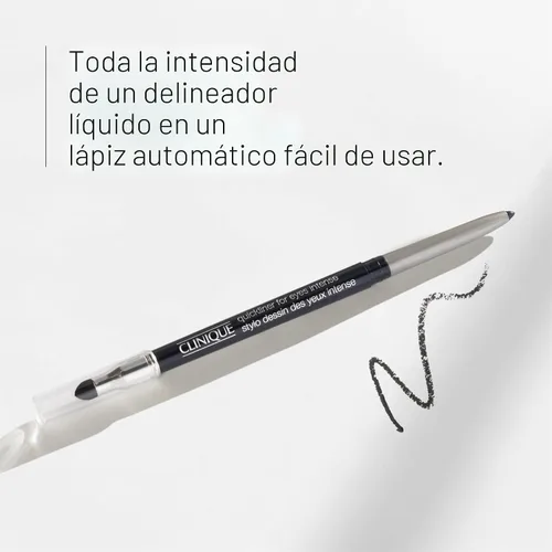 Vista 3 de Clinique Quickliner For Eyes Intense Eyeliner Pencil Water Resistant, Smudge Resistant + Safe For Sensitive Eyes 10 Shades