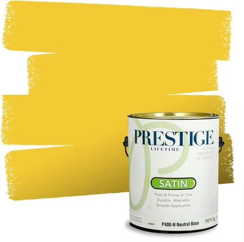 Vista 32 de PRESTIGE Pinturas de pintura exterior e imprimación en uno, 1 galón, plano, combinación comparable de Benjamin Moore* Pila de heno