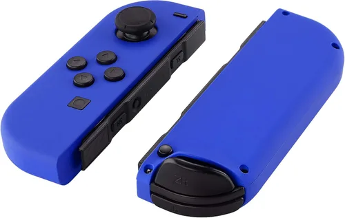 Vista 3 de eXtremeRate DIY Replacement Shell Buttons for Nintendo Switch & Switch OLED, Blue Soft Touch Custom Housing Case with Full Set Button for Joycon